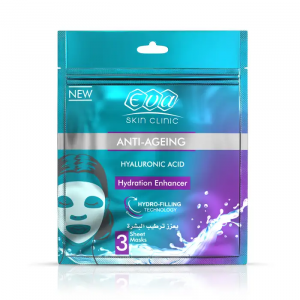 EVA SKIN CLINIC HYALURONIC SHEET MASK 42ML 3 SHEET MASKS 